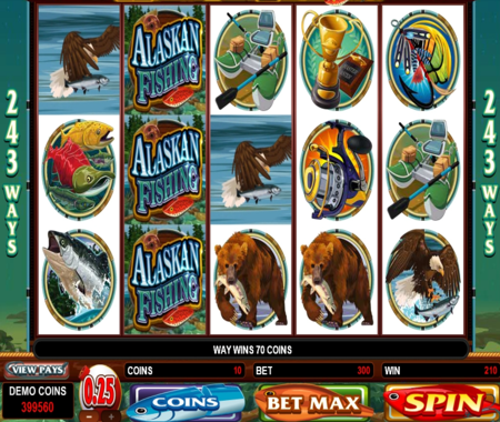 Alaskan Fishing símbolo wild