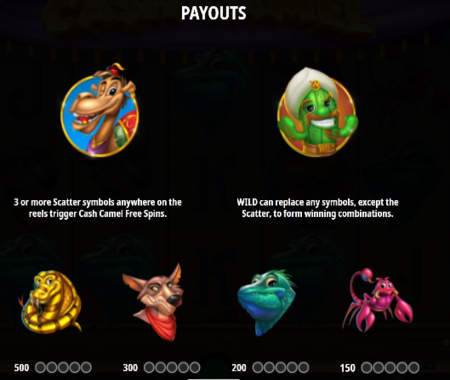 Cash Camel tabla de pagos