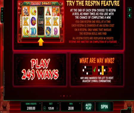 Dragon Dance función especial