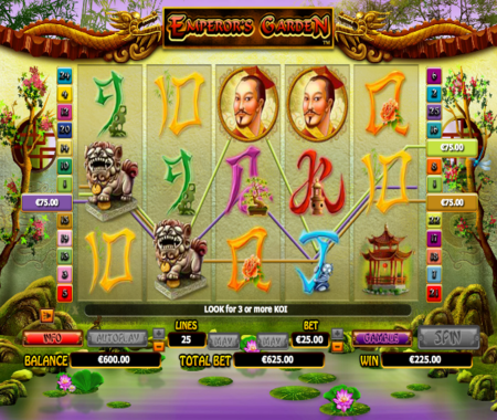 Emperors Garden símbolos especiales