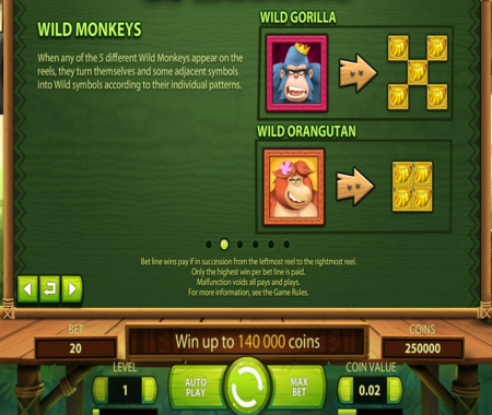 Go Bananas combinaciones ganadoras