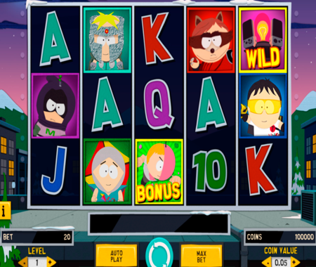 South park Reel Chaos símbolos wild