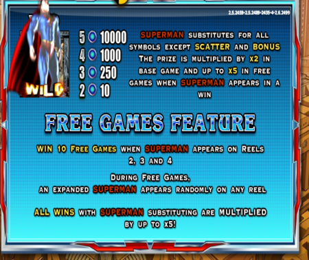 Superman tiradas gratis slot nextgen