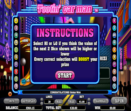 Tootin Car Man función especial