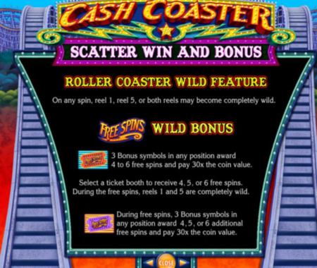 Cash Coaster función especial