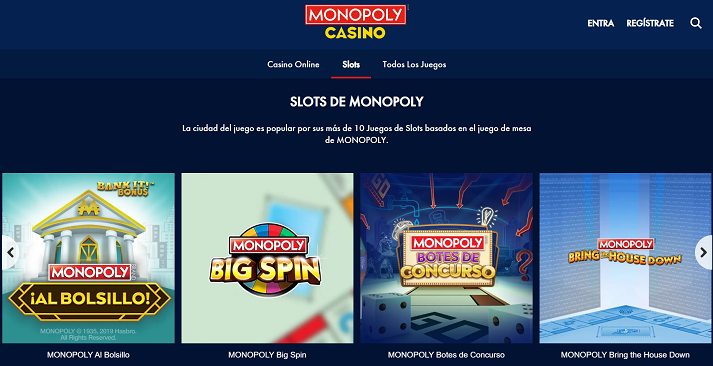 monopoly casino tragaperras