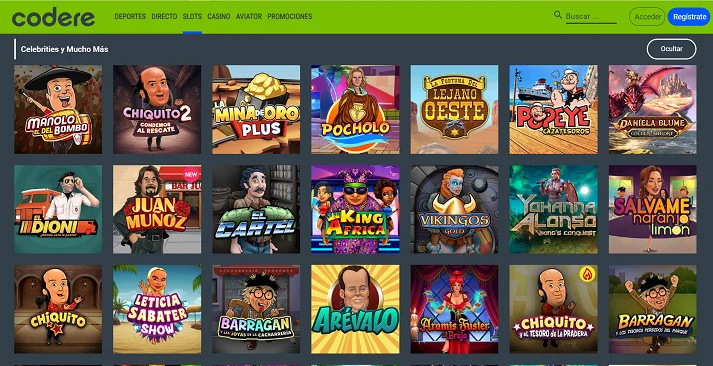 codere slots
