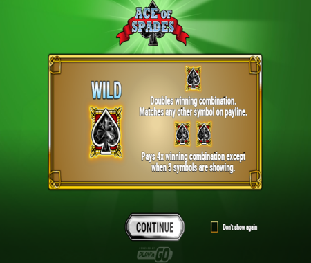 Ace of Spades función especial