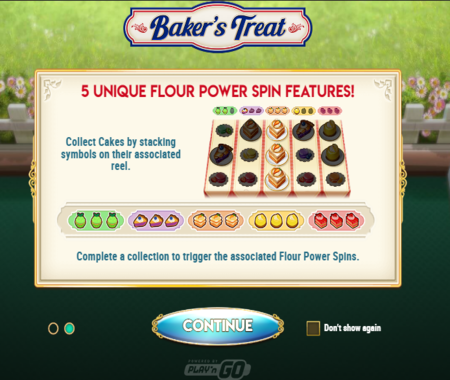 Bakers treat slot fucniones especiales
