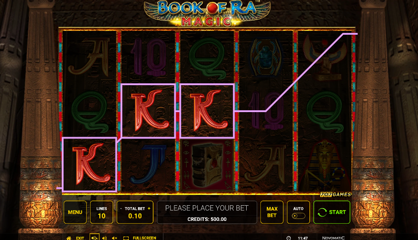 Book of Ra Magic small win