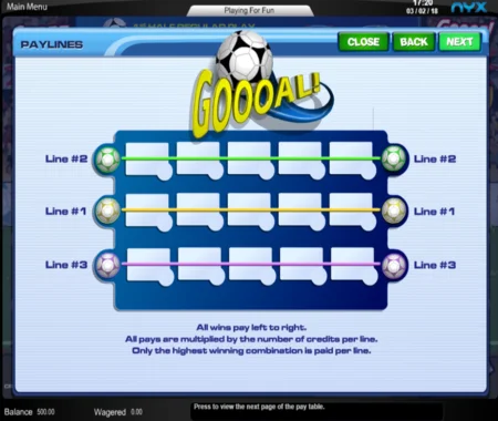 Goooal! tragaperras