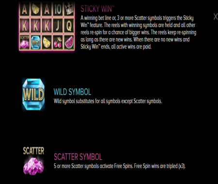 Tabla de pagos King Of Slots