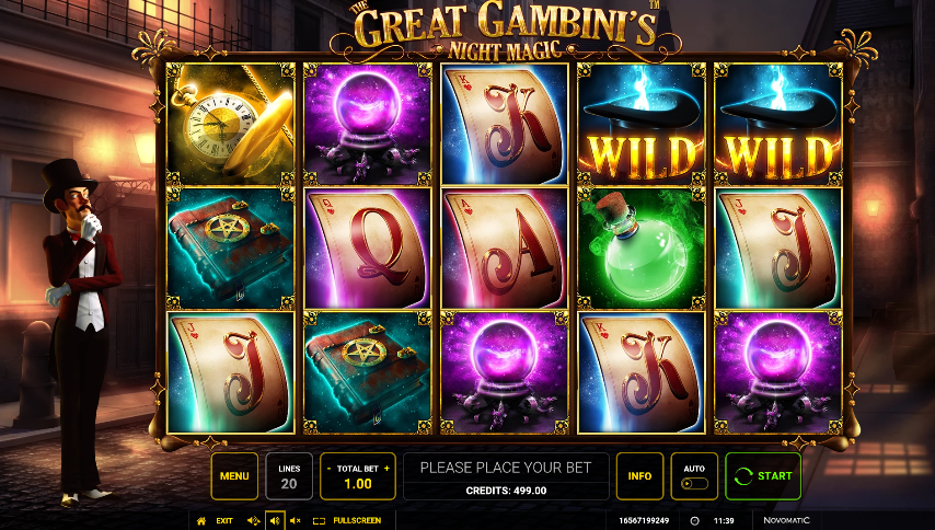 The Great Gambini´s Night Magic símbolos especiales