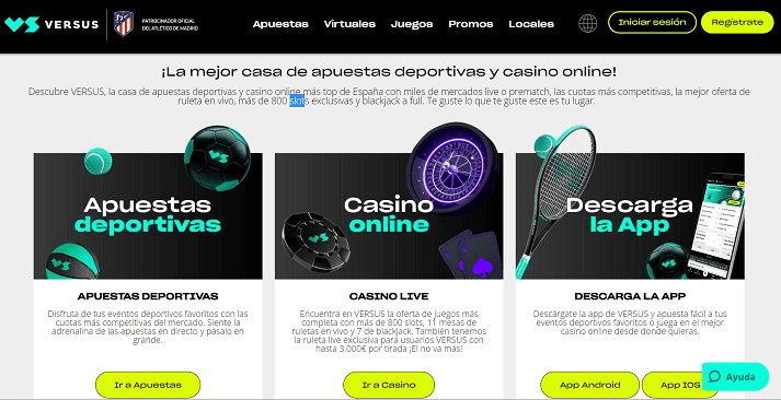 versus casino app