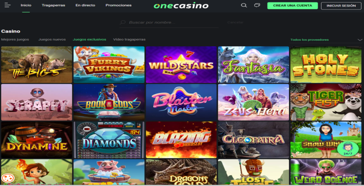 One casino juegos exclusivos